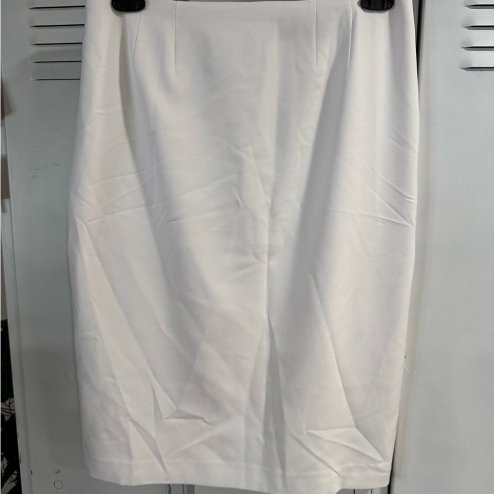 Evan Picone White Skirt